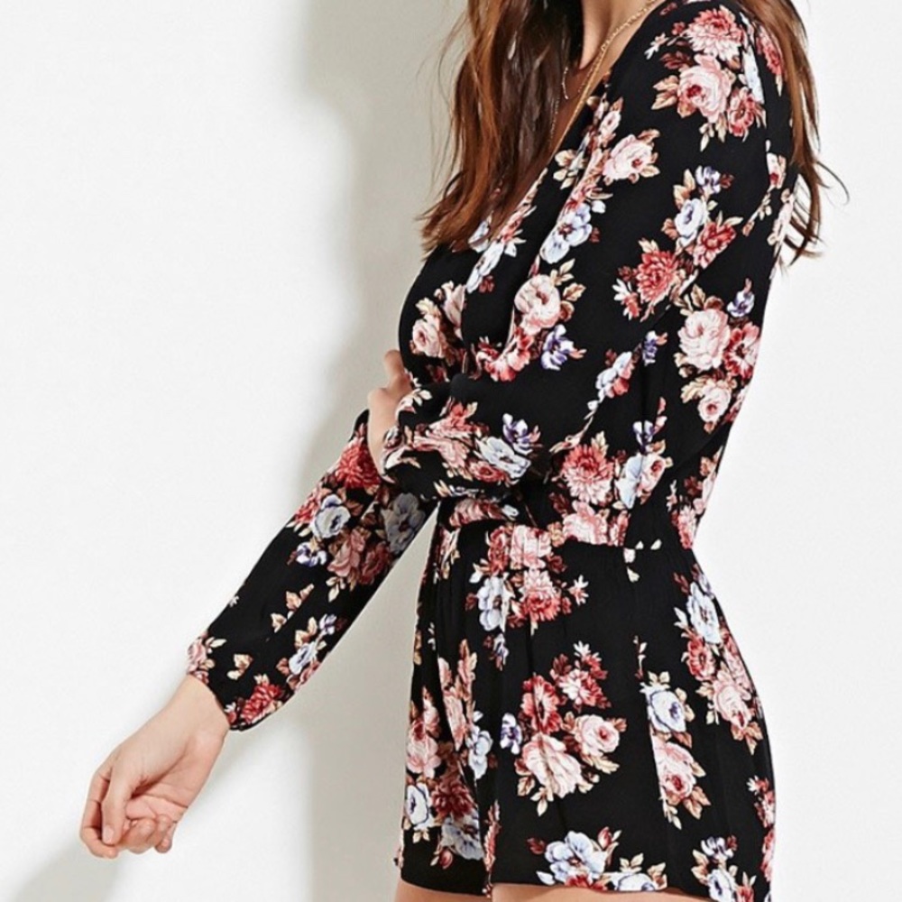 Floral Romper with Choker (New With Tags)
